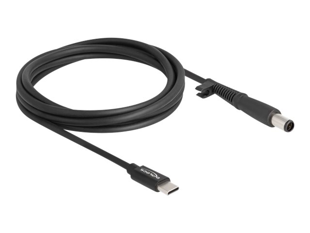 Delock Stromkabel - 24 pin USB-C (M) zu Gleichstromstecker 74 x 50 mm (M)