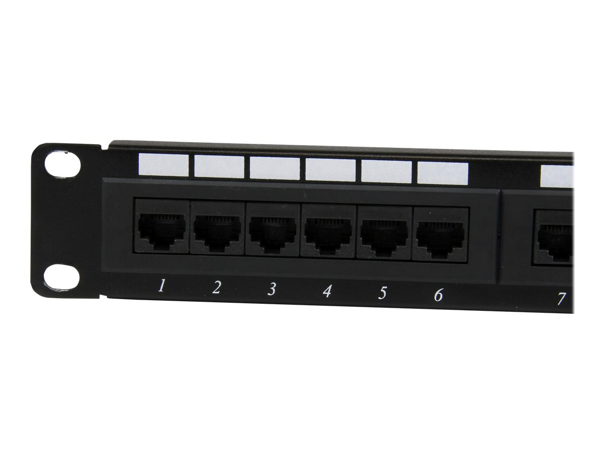 StarTech.com 24 Port 1U Rackmount Cat 6 110 Patch Panel - 24 port Network Patch Panel - RJ45 Ethernet 110 type Rack Mount Patch Panel 1U (C6PANEL24)