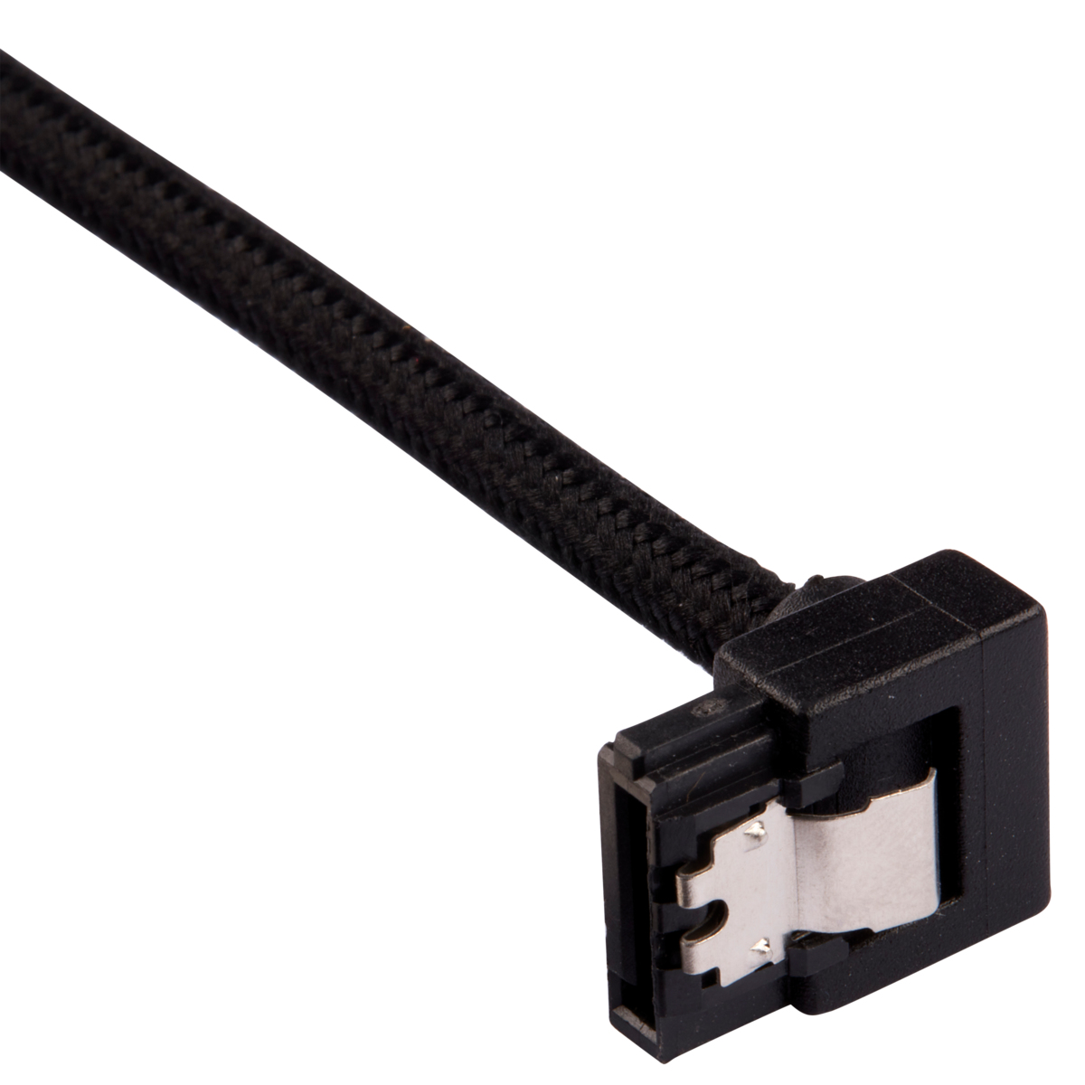 Corsair Premium Sleeved - SATA-Kabel - Serial ATA 150/300/600 - SATA (M) - Schwarz, Ansicht 2