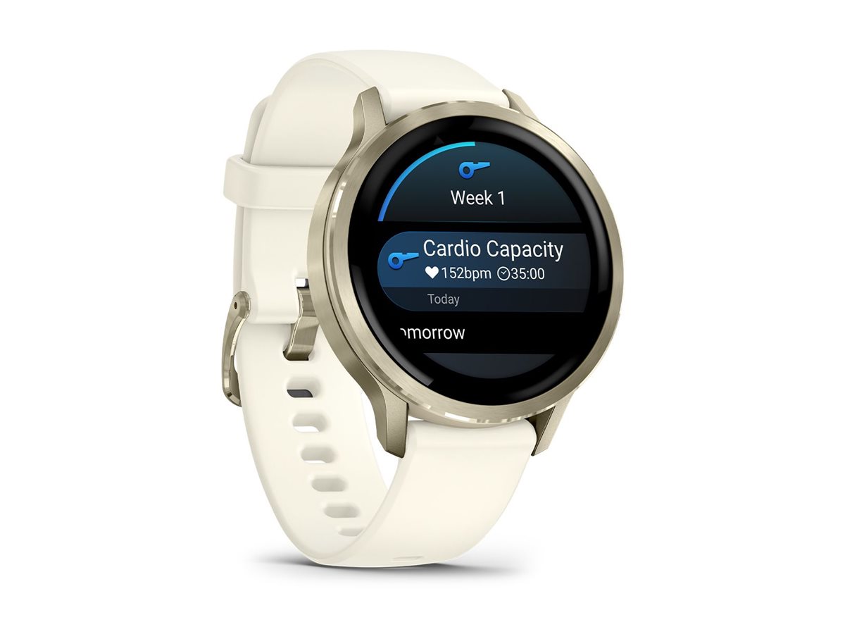 Garmin Venu 4 - 41 mm - lunar gold - intelligente Uhr mit Band - Silikon - Handgelenk: 110-175 mm - Anzeige: 1.2, Ansicht 5