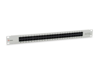 Equip Pro ISDN - Patch Panel - CAT 3 - RJ-45 X 50 - Hellgrau - 1U - 48.3 cm (19), Ansicht 2