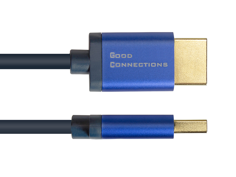 Good Connections 4521-SF010B - 1 m - HDMI Typ A (Standard) - HDMI Typ A (Standard) - 38,4 Gbit/s - Blau, Ansicht 3