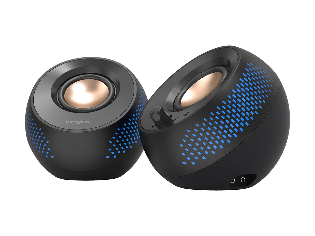 Creative Labs Creative Pebble X - Lautsprecher - für PC - 2.0-Kanal - kabellos - Bluetooth - 15 Watt (Gesamt), Ansicht 4