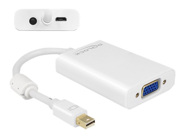 Delock Adapter mini Displayport 1.1 male > VGA female + Audio + Power