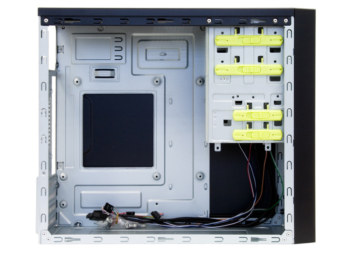 Chieftec Elox Series HT-01B - Tower - micro ATX 350 Watt (ATX12V 2.3/ PS/2), Ansicht 3
