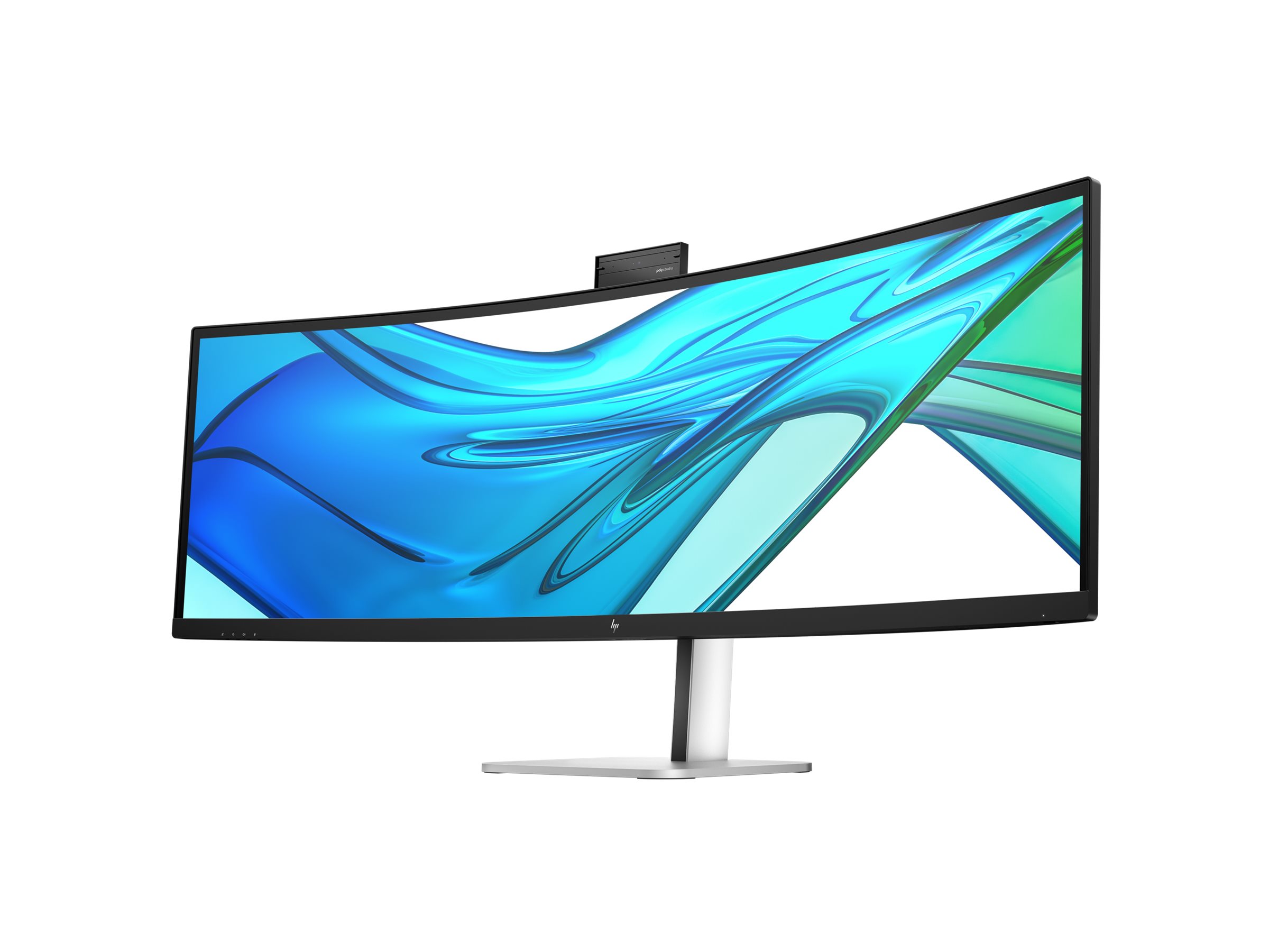 HP Series 5 Pro 549pm 49" DQHD Curved Conferencing Monitor 165 Hz Schwarz Silber
