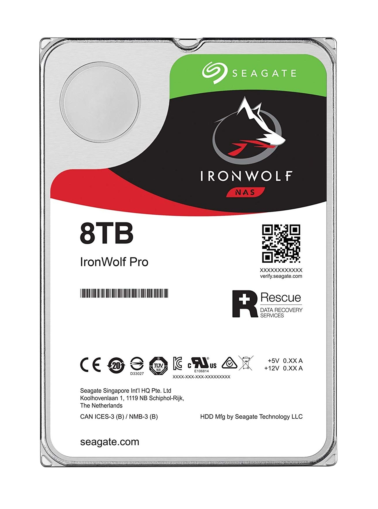 Seagate IronWolf ST8000VNA04, 8 TB, 7200 RPM, 256 MB, 3.5&quot;, Serial ATA III