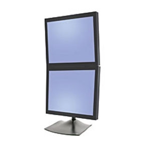 Ergotron DS100 - Befestigungskit (2 Drehgelenke, 2 VESA-Adapter, Basis, 28 Stange) - schmal - für 2 LCD-Displays, Ansicht 2