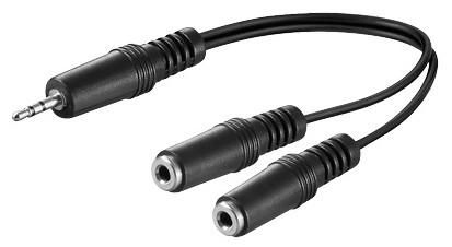 MicroConnect Audiokabel - Mono Mini-Stecker weiblich zu mini-phone stereo 3.5 mm männlich, Ansicht 2
