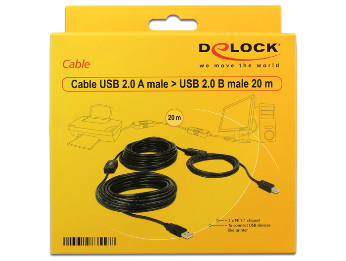 Delock USB-Kabel - USB Typ B (M) zu USB (M), Ansicht 2