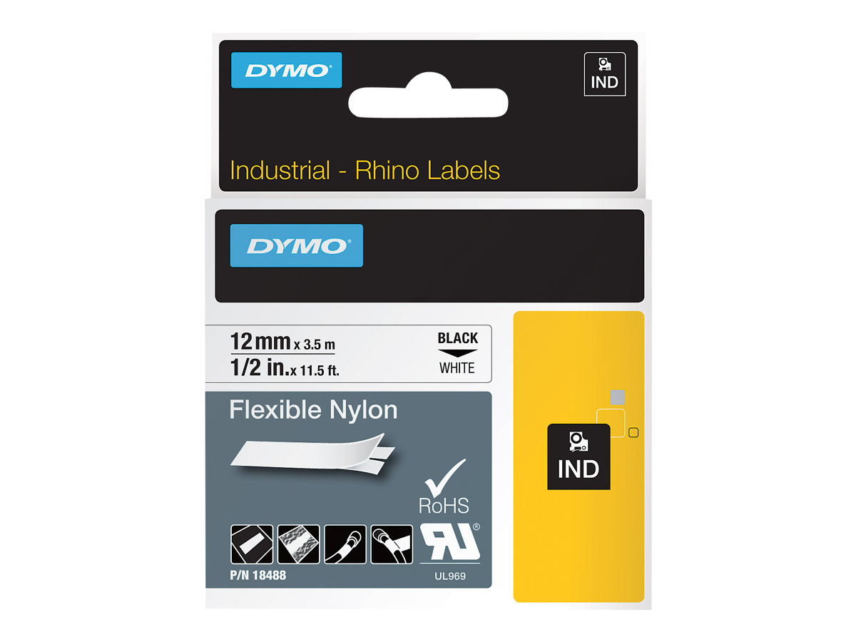 Dymo RHINO TAPE NYLON 12MM3.5M (18488)