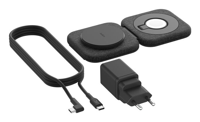 Belkin BoostCharge Pro 2-in-1 - Induktive Ladematte + AC-Netzteil - 15 Watt - Fast Charge (magnetisch), Ansicht 2