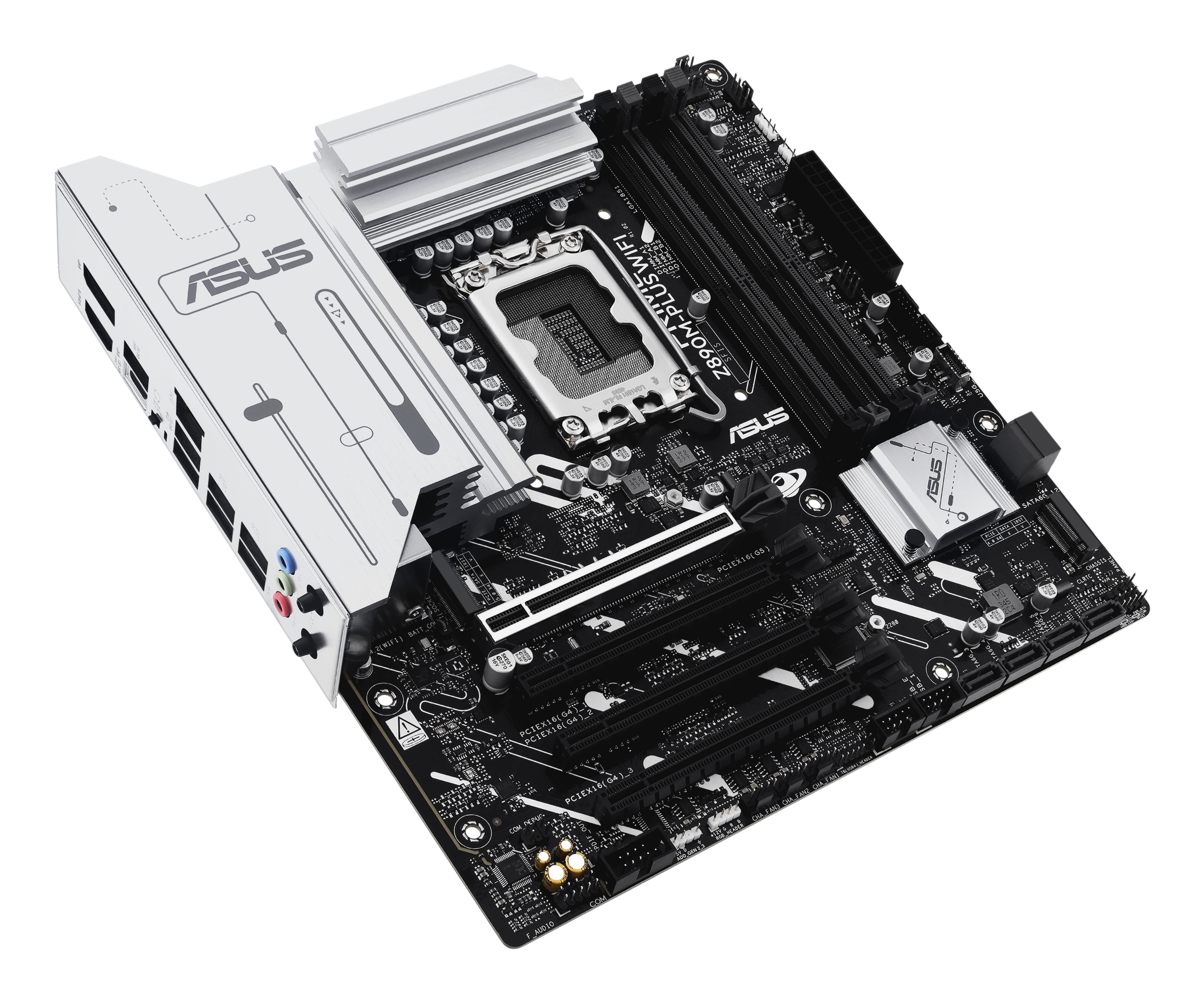 ASUS PRIME Z890M-PLUS WIFI - Motherboard - micro ATX - LGA1851-Sockel - Z890 Chipsatz - USB-C 3.2 Gen 2x2, USB 3.2 Gen 2, Ansicht 2