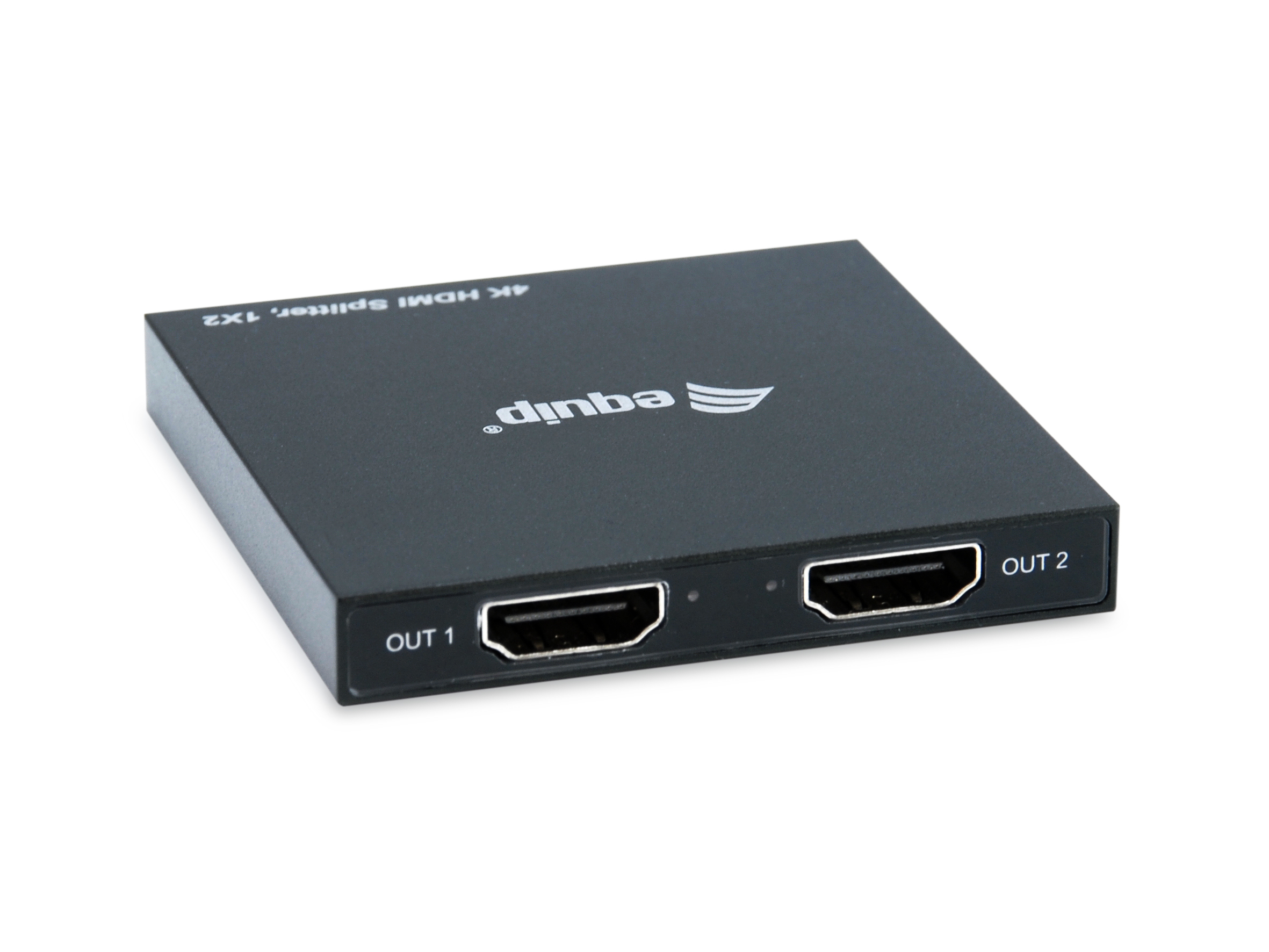 Equip 332715 - HDMI - 2x HDMI - 3840 x 2160 Pixel - Schwarz - Aluminium - 4K Ultra HD, Ansicht 4