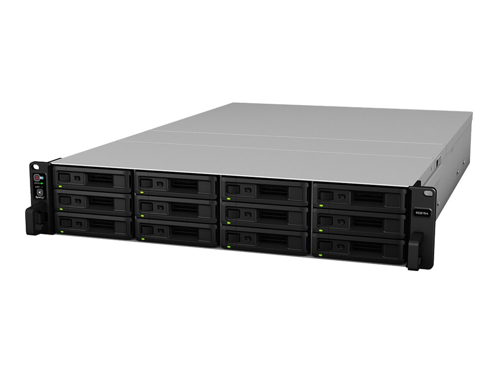 Synology RackStation RS3618XS - NAS-Server - 12 Schächte (K/RS3618XS + 12X HAT5300-16T)