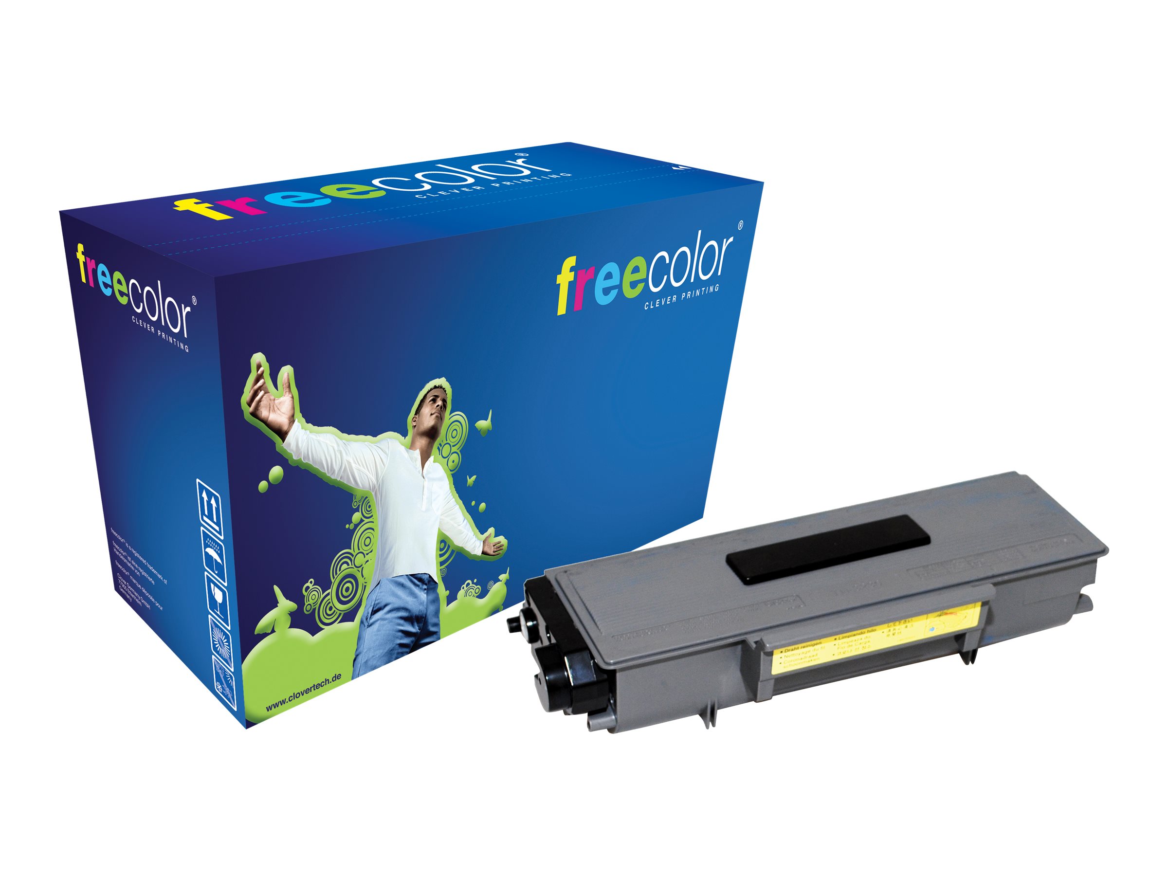freecolor Schwarz - kompatibel - Tonerpatrone (Alternative zu: Brother TN3280)