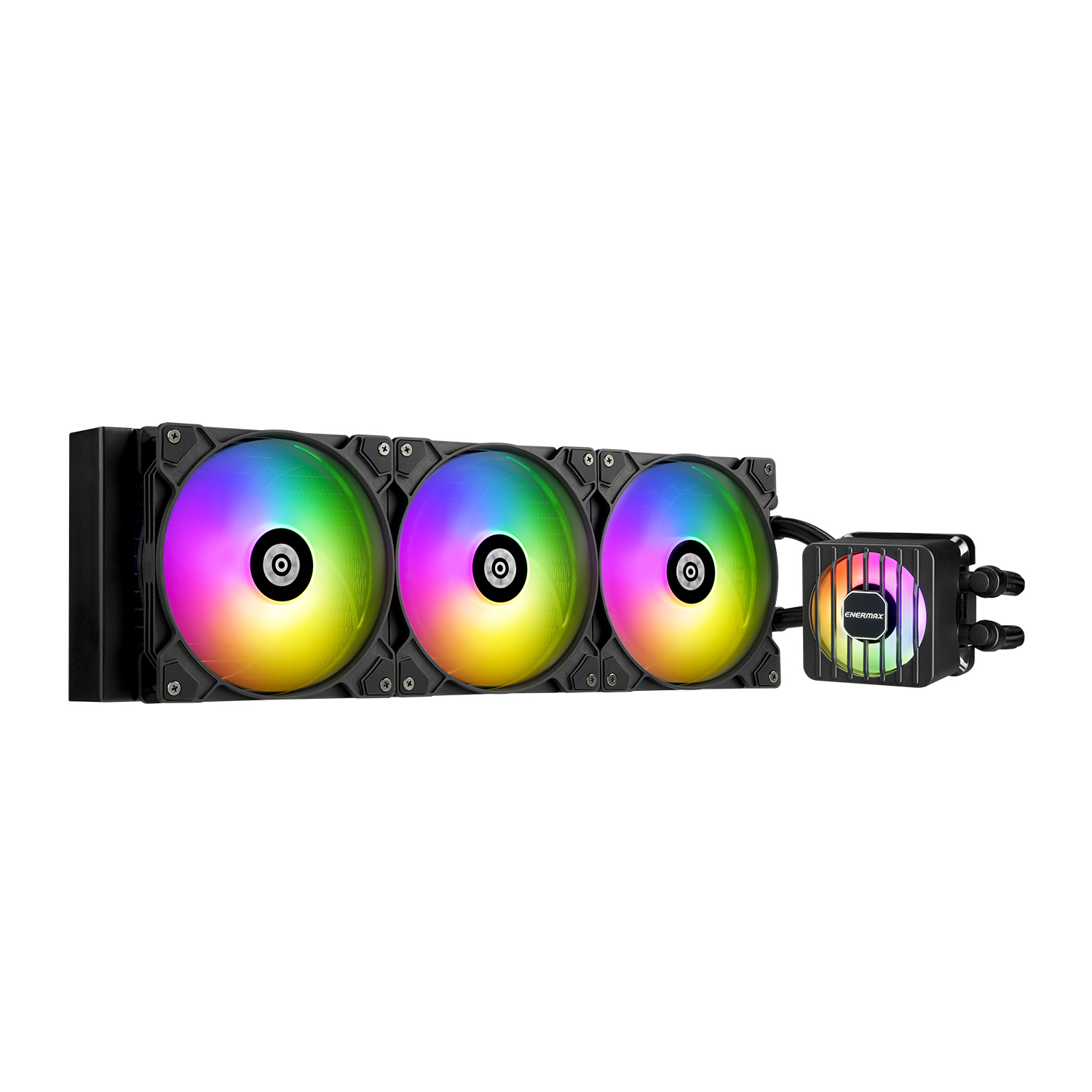 Enermax LIQMAXFLO ELC-LMF420T-ARGB - Prozessor-Flüssigkeitskühlsystem - 38 mm dicker Kühler - Kühlergröße: 420 mm, Ansicht 2