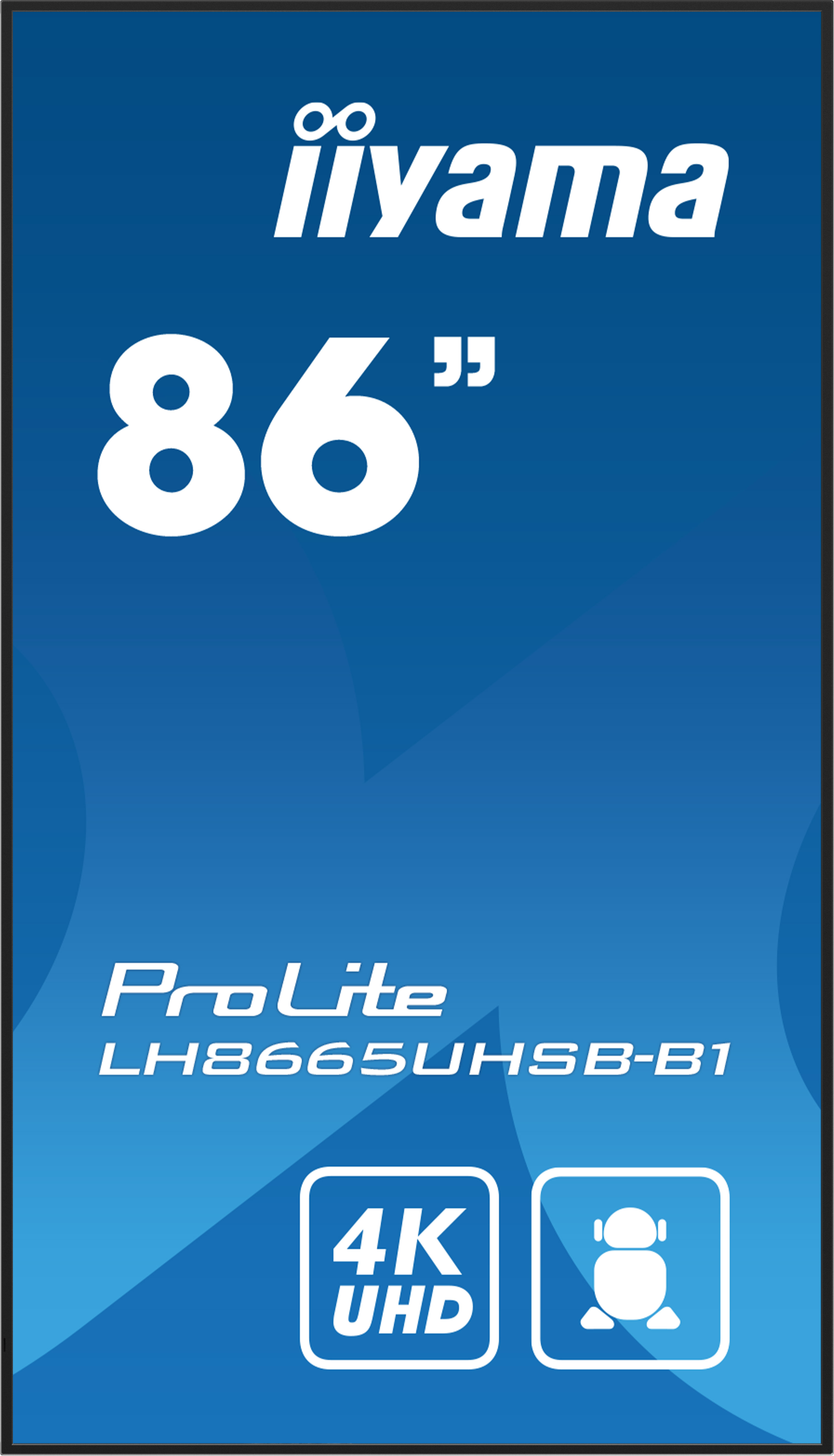 Iiyama ProLite LH8665UHSB-B1 - 218 cm (86) Diagonalklasse LCD-Display mit LED-Hintergrundbeleuchtung - Digital Signage, Ansicht 3