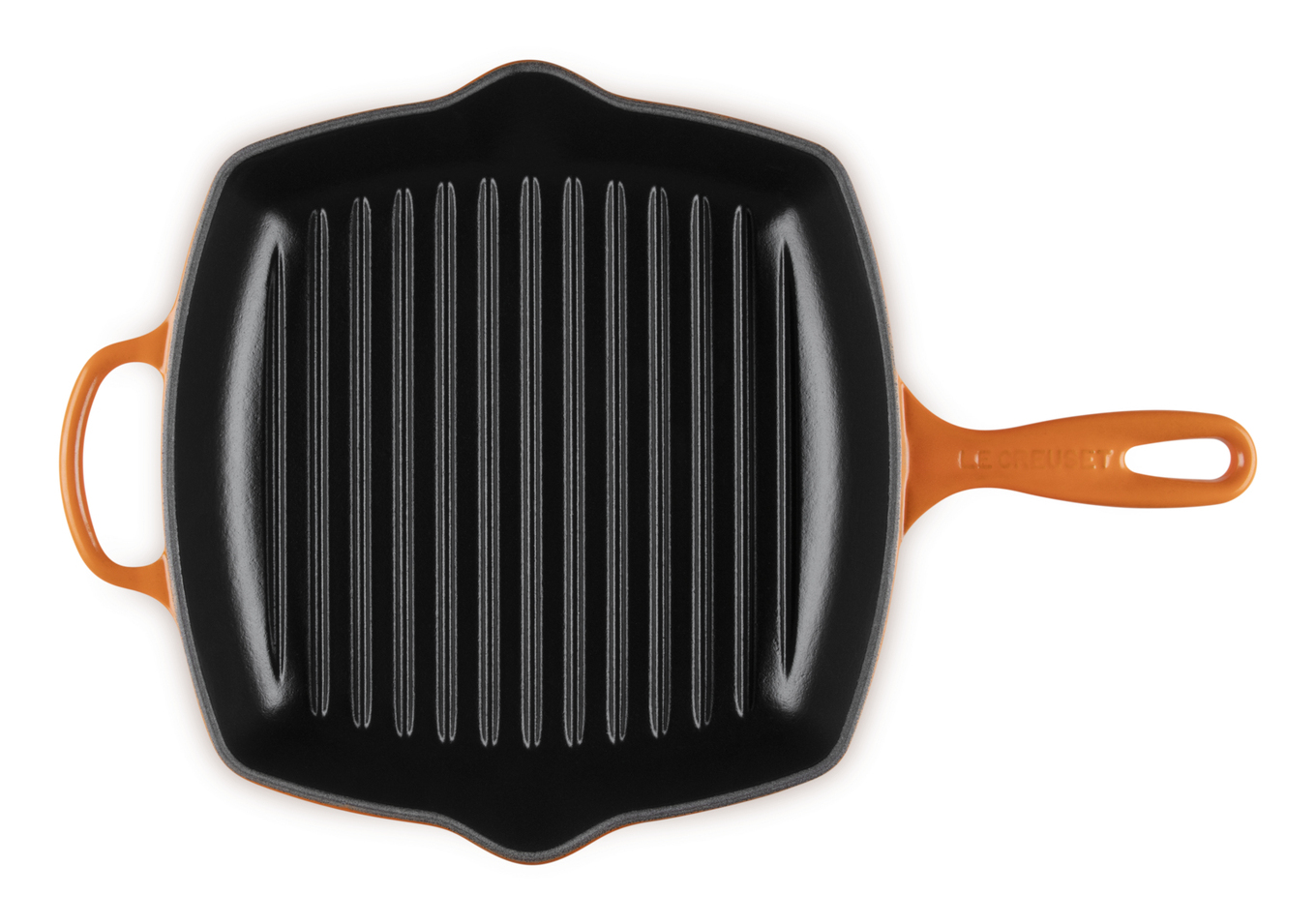 Le Creuset 20183260900422 - Quadratisch - Grillpfanne - Schwarz - Orange - Eisenguss - Keramik - Gas - Halogen, Ansicht 2