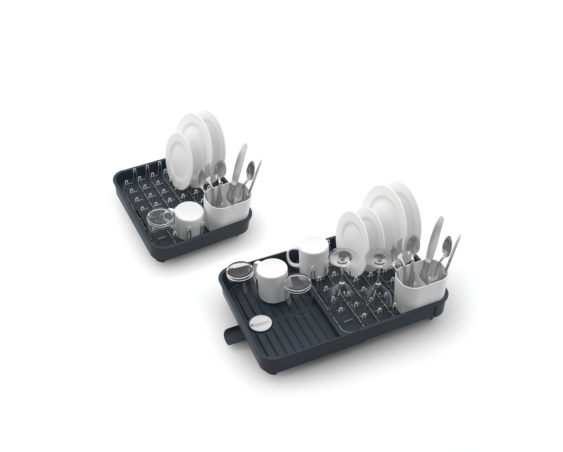 Joseph Joseph Extend - Abtropfer - Stand - Im Gehäuse - Besteck - Geschirrspülmittel - Trinkbehälter - Grau - 527 mm, Ansicht 2