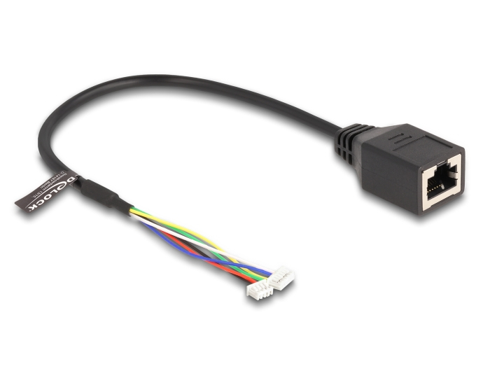 Delock Netzwerkadapterkabel - 6-poliger Kopf, 4-poliger Kopf (W), Ansicht 2