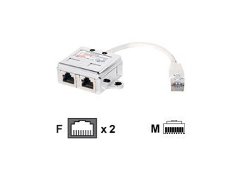 Equip Netzwerk-Splitter - RJ-45 (M) zu RJ-45 (W)