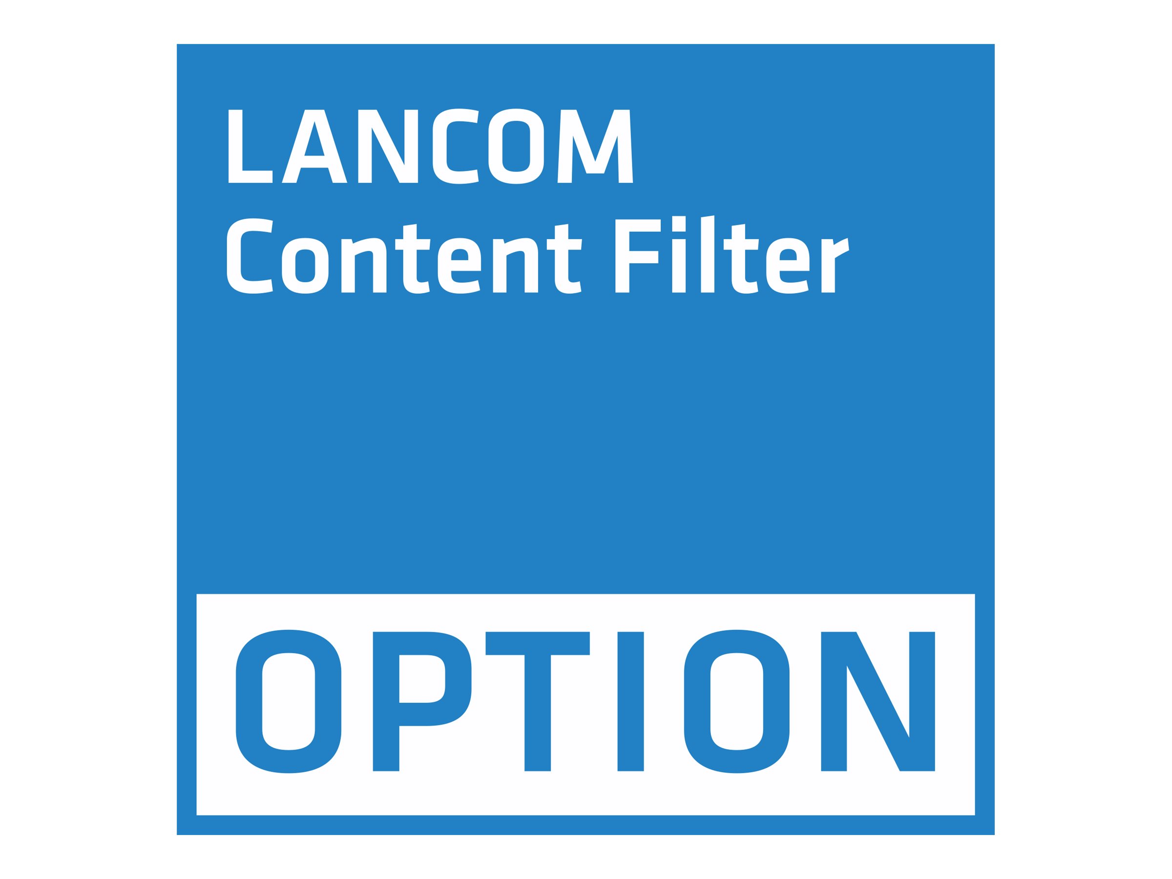 Lizenz / LANCOM Content Filter +25 Option 1-Year / Content Filter / Erweiterung +25 User / 1 Jahr / ab LCOS8.0