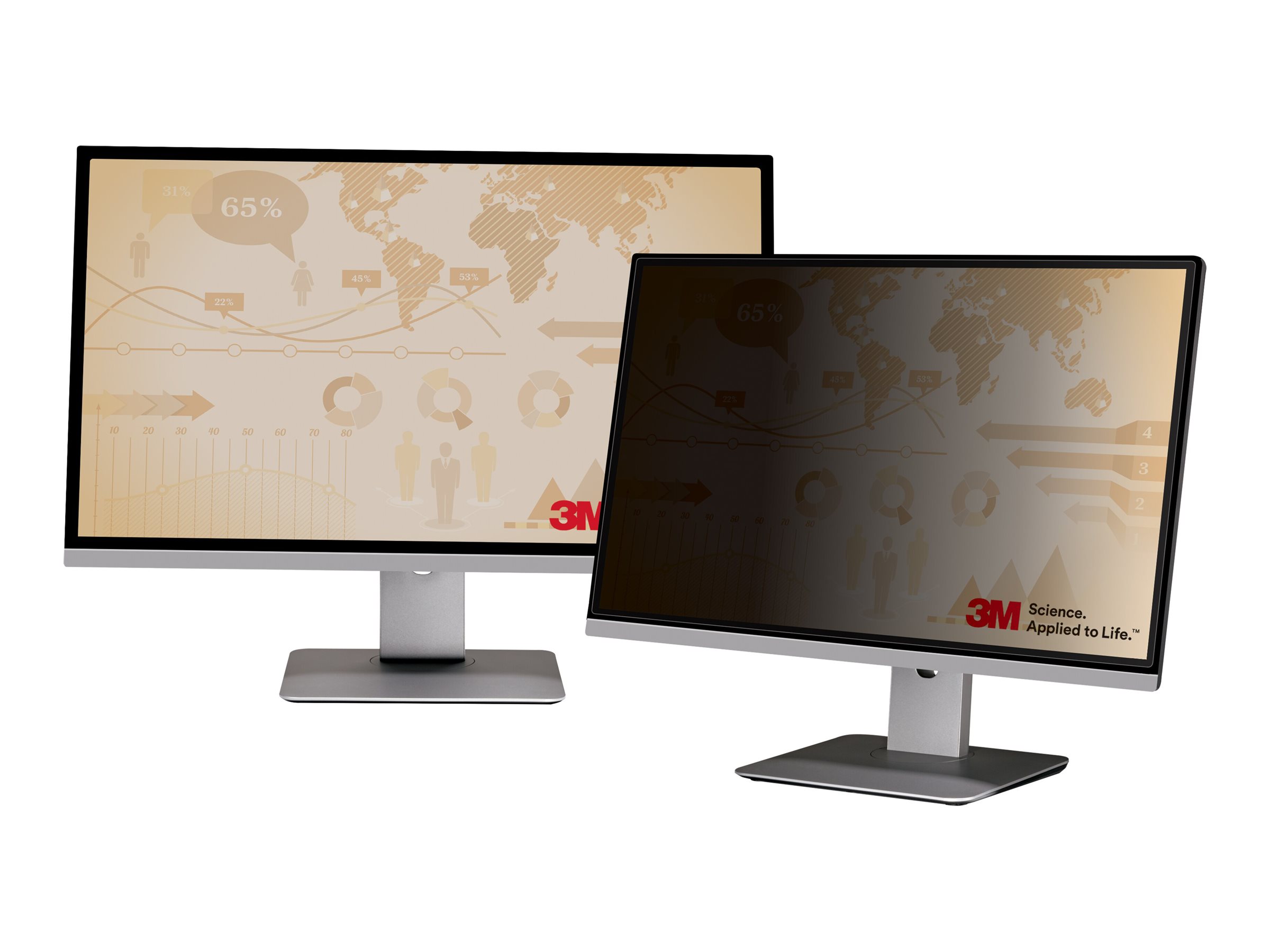 3M Blickschutzfilter - Blickschutzfilter für Bildschirme - 55.9 cm (22), Ansicht 3
