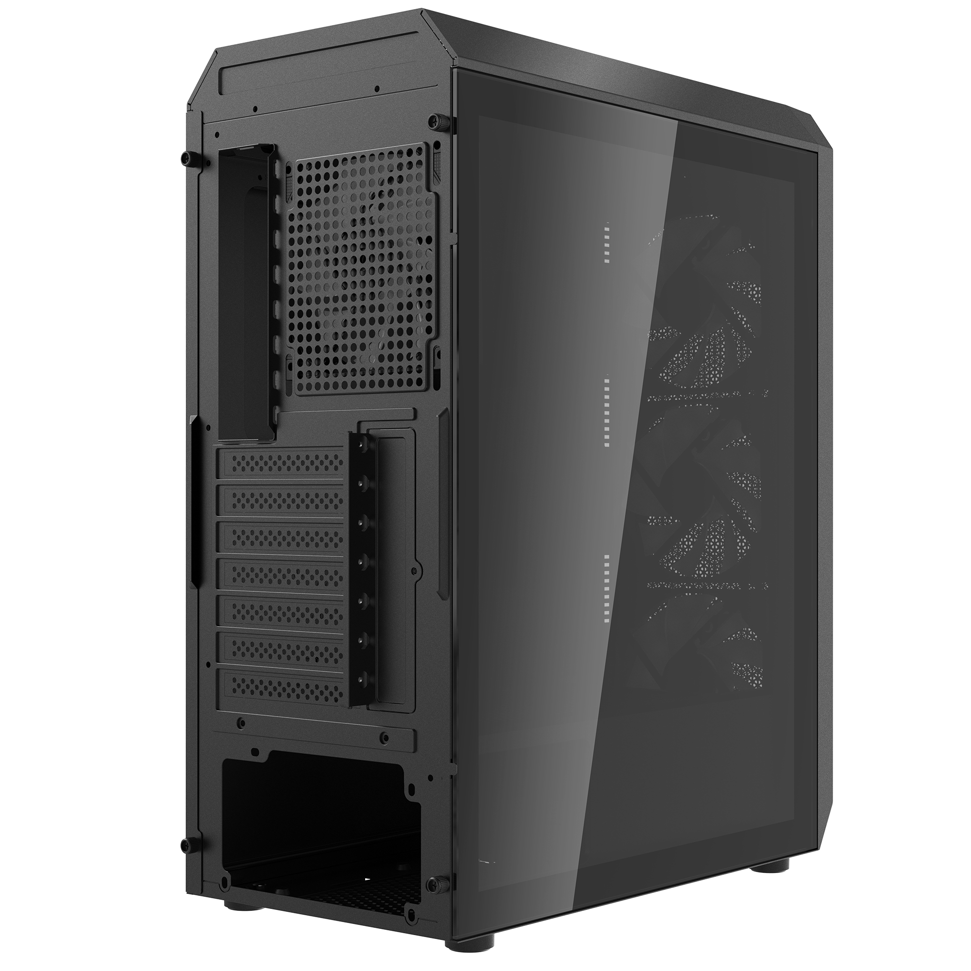 XPG Geh Valor Air Plus ATX Midi Tower schwarz retail - Midi/Minitower - ATX, Ansicht 3