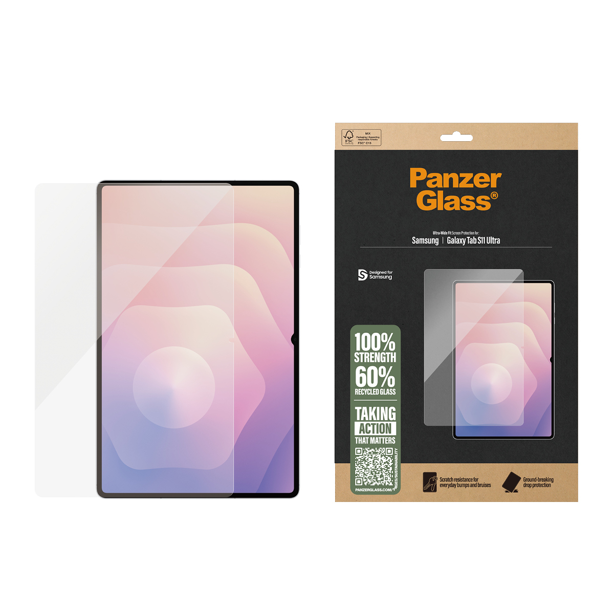 PanzerGlass Bildschirmschutz für Tablet - ultrabreite Passform, Ansicht 3