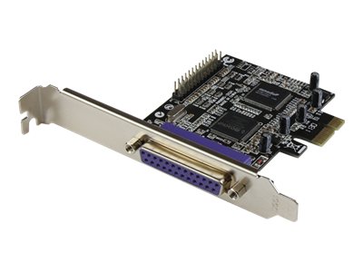 StarTech.com 2 Port PCI Express Parallel IEE1284 Schnittstellenkarte - PCIe Low Profile Adapter Karte DB25 (Buchse)