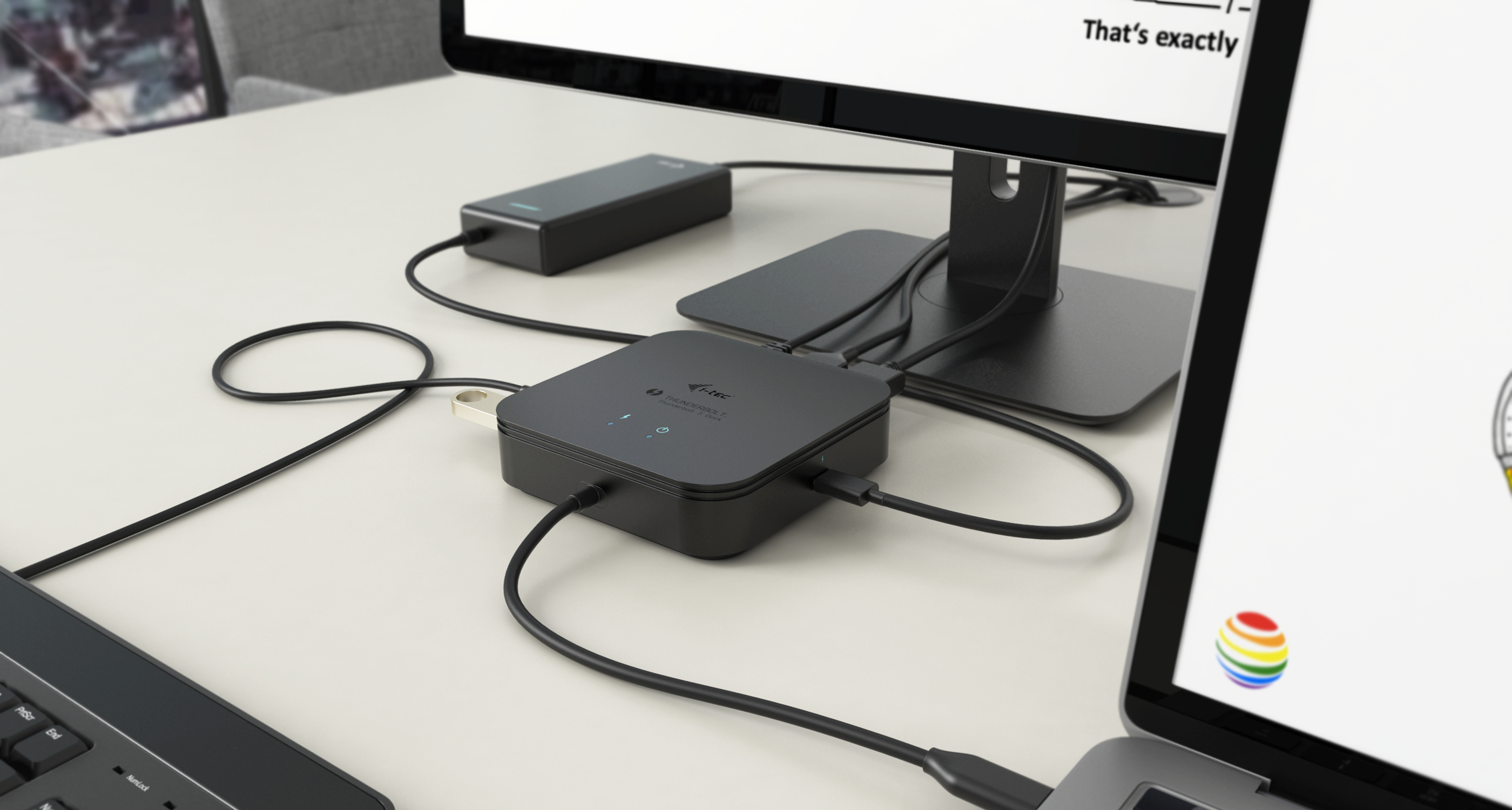 i-tec Thunderbolt 3 Travel Dock Dual 4K Display + Power Delivery 60W, Ansicht 4