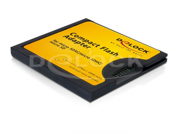 Delock Compact Flash Adapter - Kartenadapter (microSD, microSDHC, microSDXC), Ansicht 2