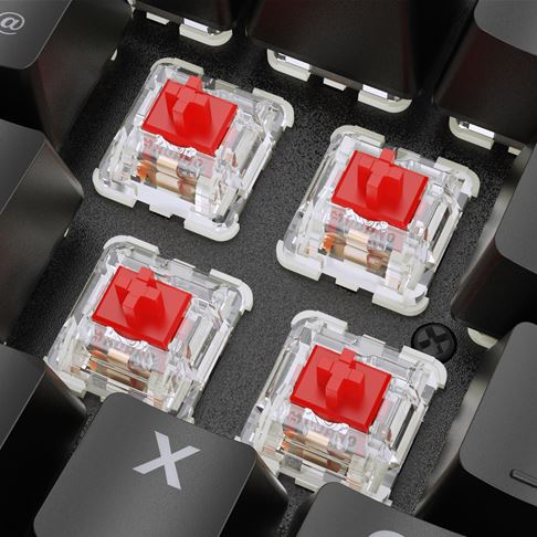 Sharkoon SKILLER SGK36W Red - TL: Deutsch, QWERTZ, Ansicht 4