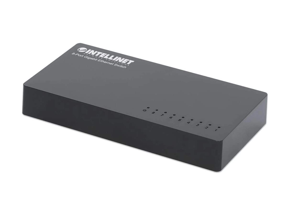 Intellinet Switch - 8 x 10/100/1000 - Desktop