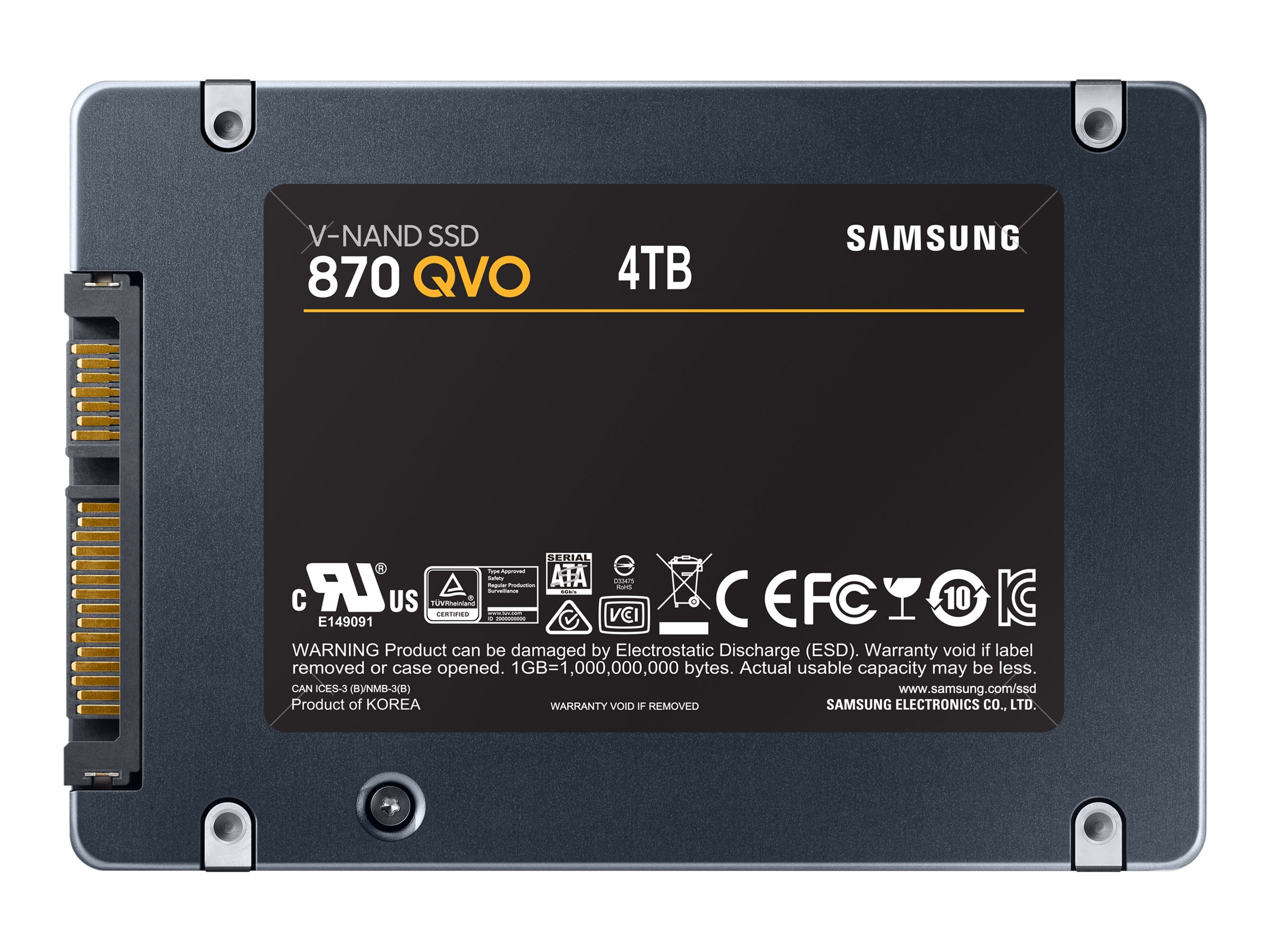 Samsung 870 QVO MZ-77Q4T0BW - SSD - verschlüsselt - 4 TB - intern - 2.5 (6.4 cm), Ansicht 4