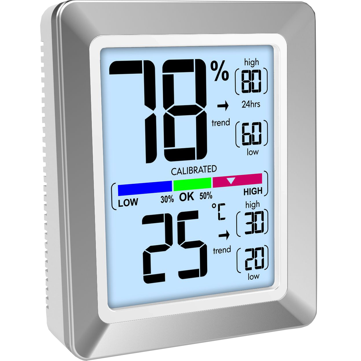 Technoline WS 9460 - Silber - Innen-Hygrometer - Innen-Thermometer - Hygrometer - Thermometer - Akku - 73 mm, Ansicht 2