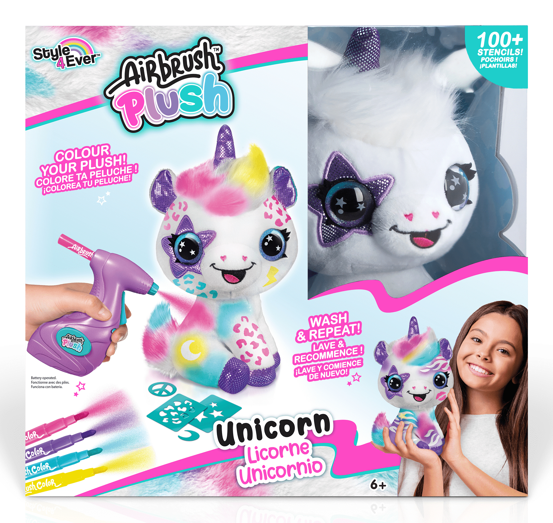 Canal Toys Airbrush Plush Unicorn, Ansicht 3