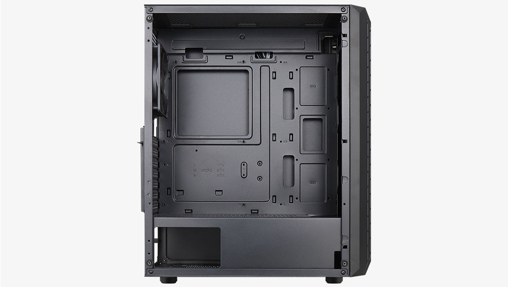 AEROCOOL ADVANCED TECHNOLOGIES AeroCool Beam - Mid tower - ATX - Seitenteil mit Fenster (gehärtetes Glas), Ansicht 4