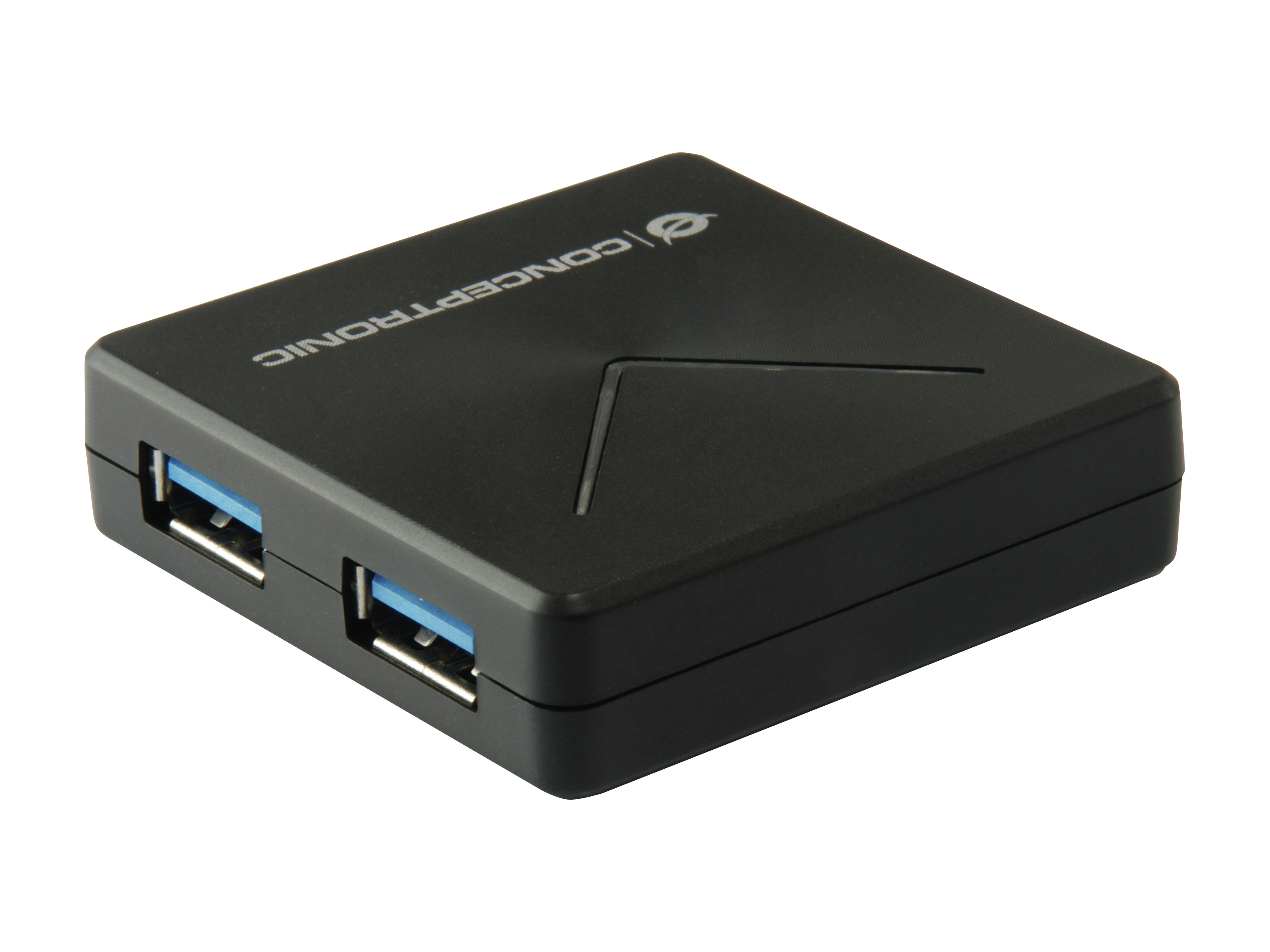 Conceptronic USB-Hub 4-Port 3.0 ->4x3.0+USB-B o.Netz. sw, Ansicht 2