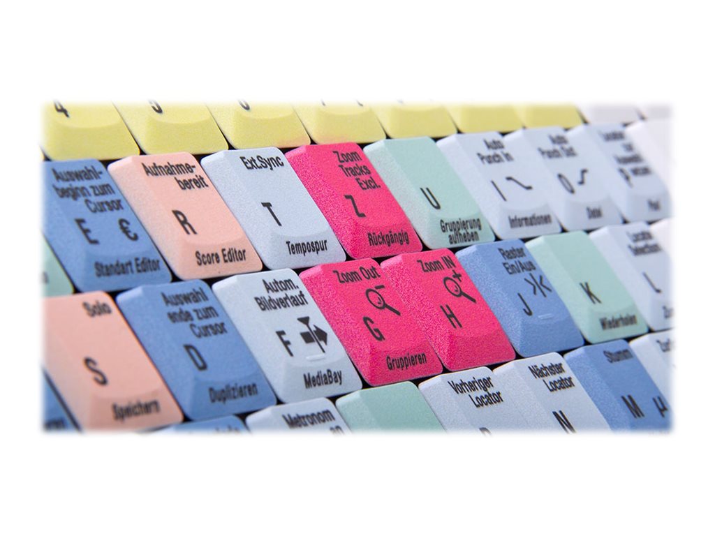 Logickeyboard Cubase / Nuendo Slim Line - Tastatur - TL: Deutsch, QWERTZ, Ansicht 2