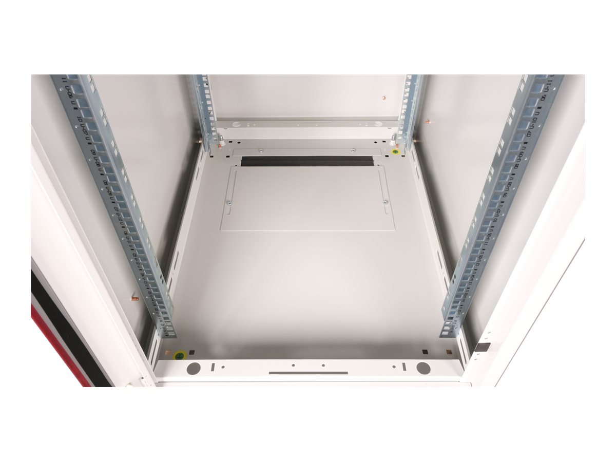 ROLINE 19 Zoll Netzwerkschrank Pro 16 HE 600x800 BxT Glastür grau, Ansicht 4