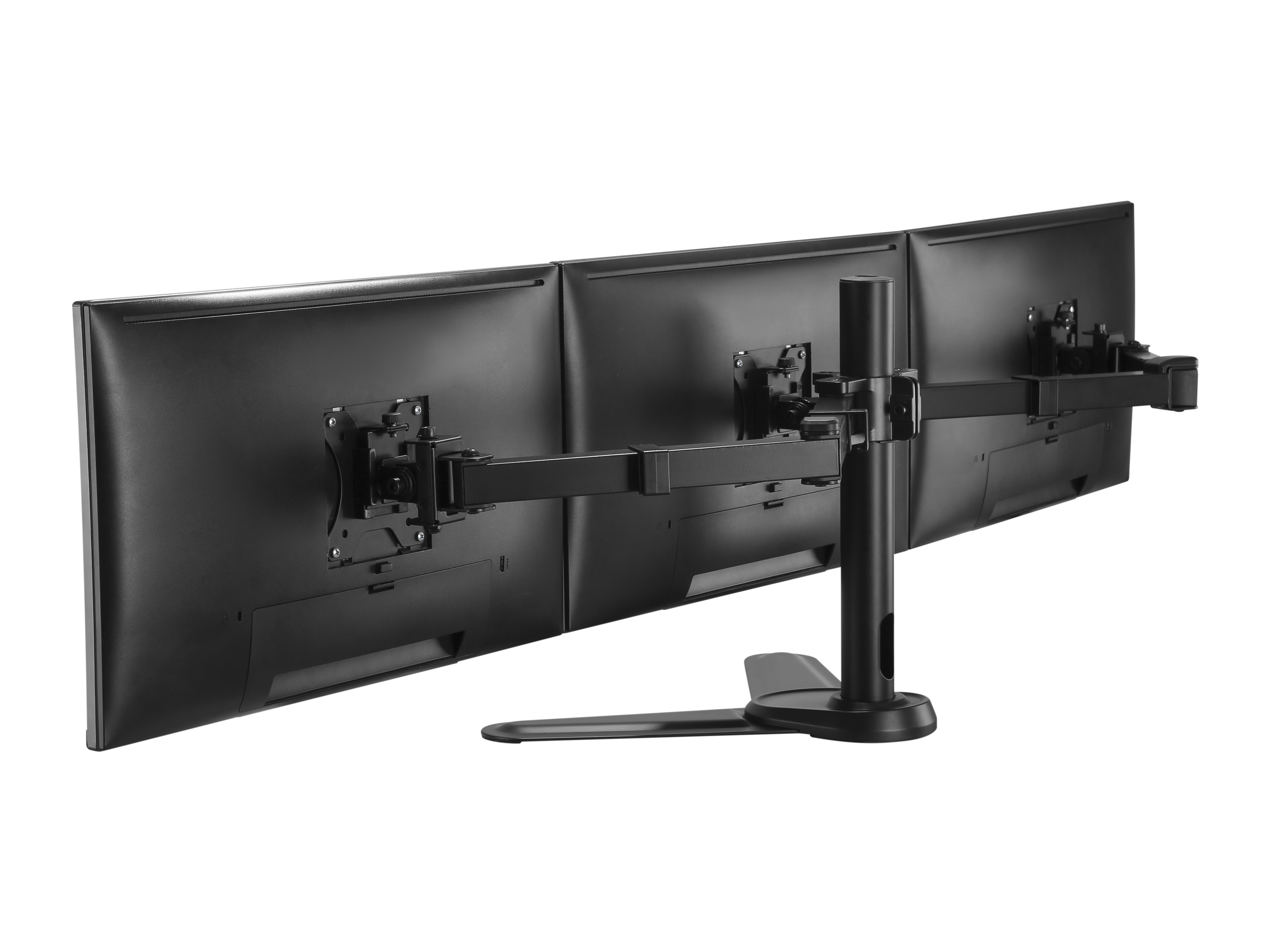 Equip Pro - Aufstellung - neigbar - für 3 LCD-Anzeigen - Schwarz - Bildschirmgröße: 43.2-68.6 cm (17-27), Ansicht 2