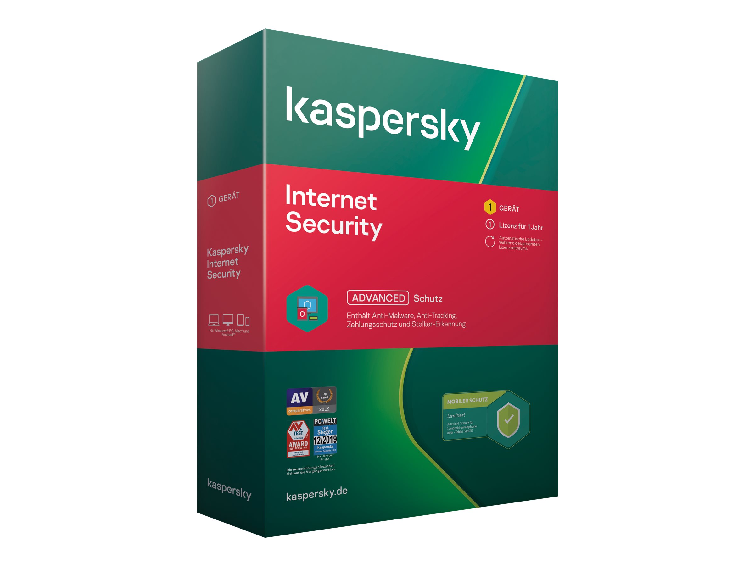 Kaspersky Internet Security 2020 - Box-Pack (1 Jahr)