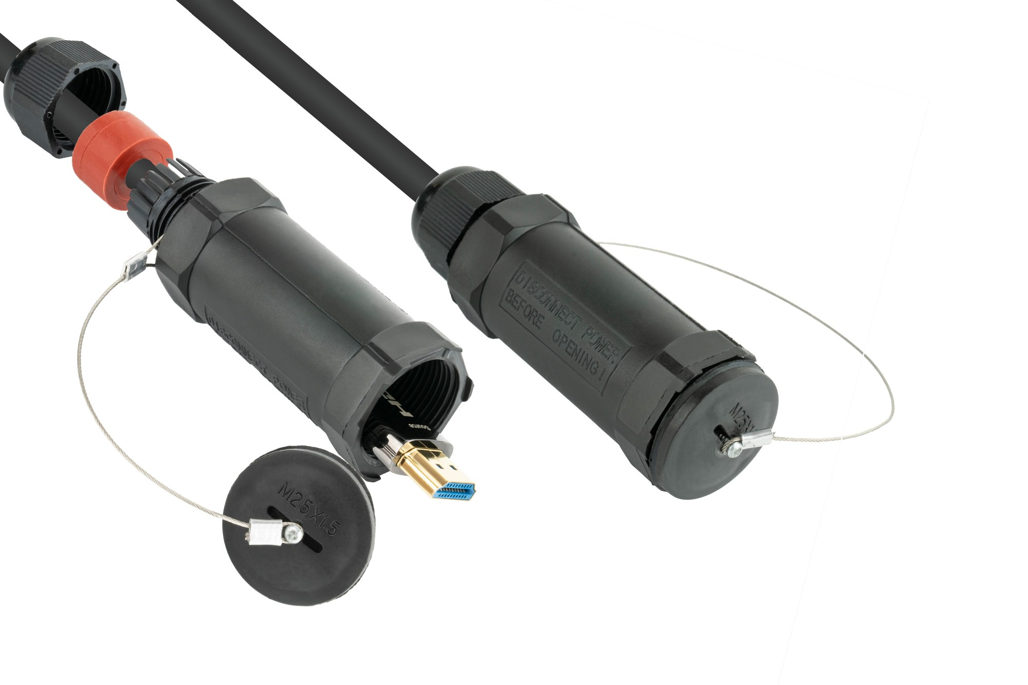 PYTHON AOC Hybrid HDMI« 2.0b Kabel stahlarmiert - Kabel - Digital/Display/Video, Ansicht 3