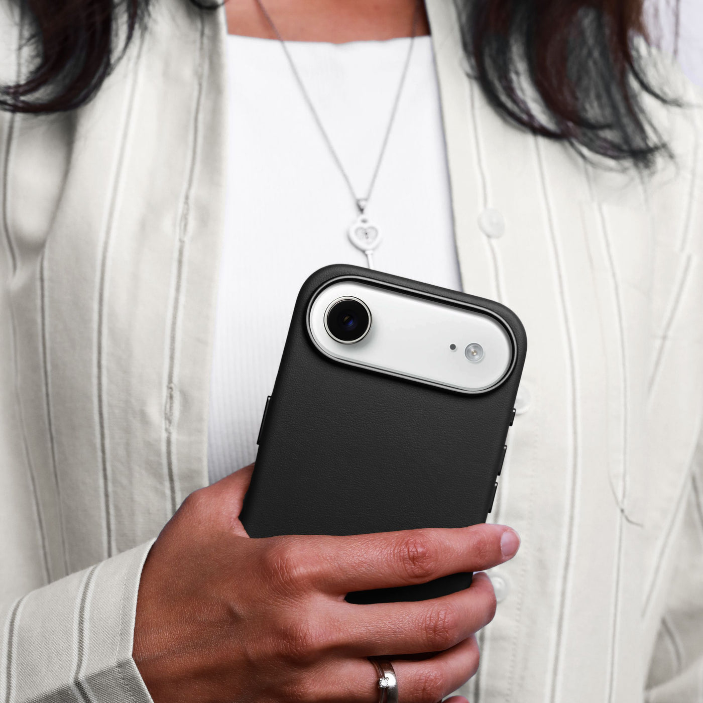 Vonmählen Like Leather - Hintere Abdeckung für Mobiltelefon - MagSafe-Kompatibilität - Polycarbonat (PC), Ansicht 2
