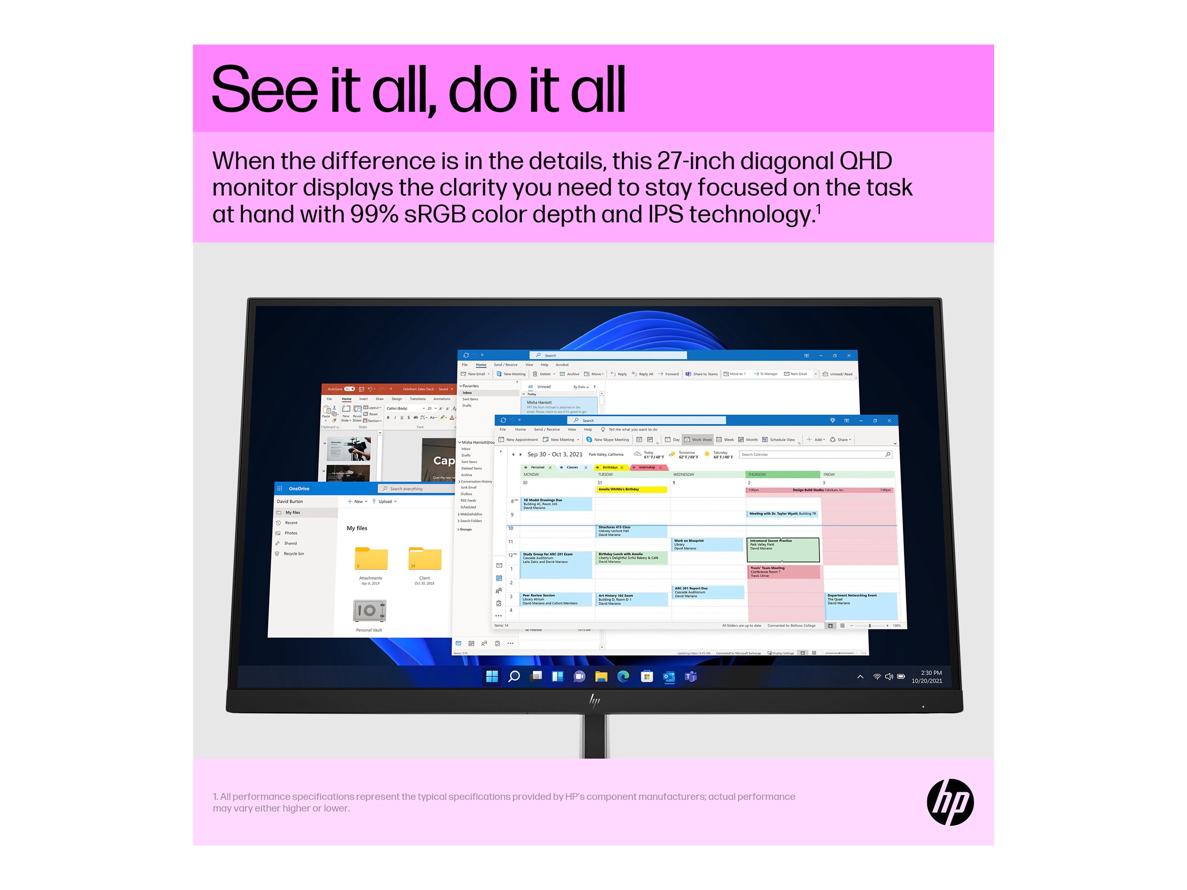 HP E27Q G5 PVC Free - E-Series - LED-Monitor - 68.6 cm (27)