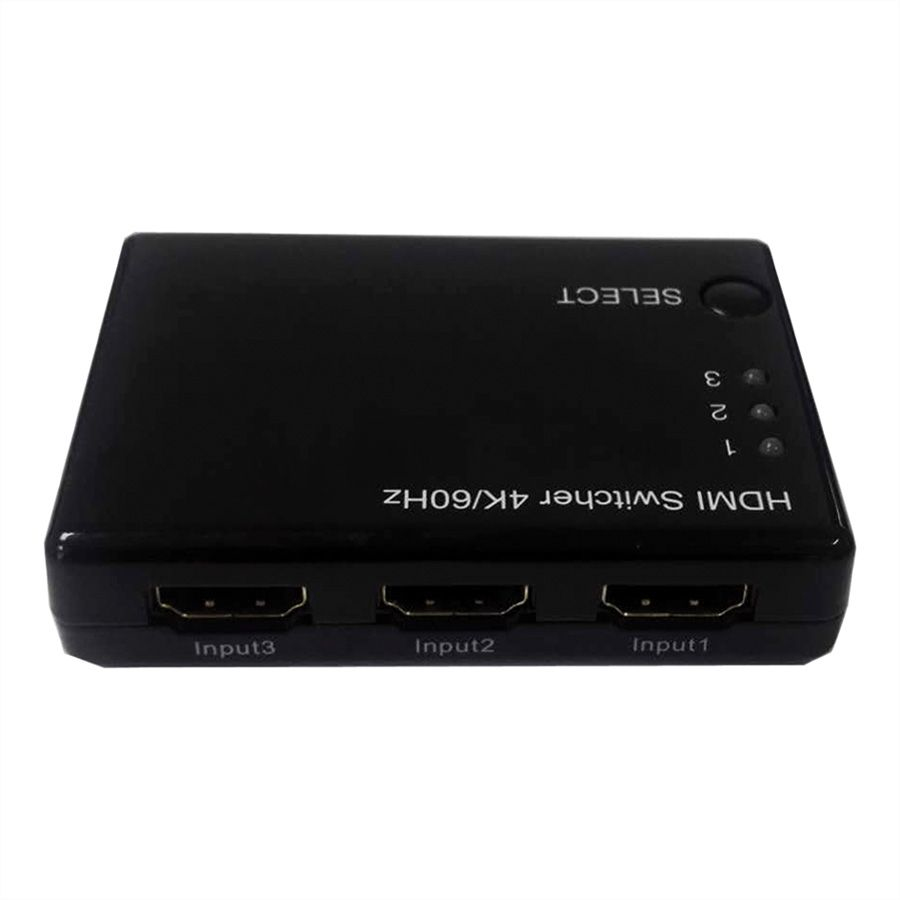 ROLINE HDMI Switch - Video/Audio-Schalter - 3 x HDMI, Ansicht 4