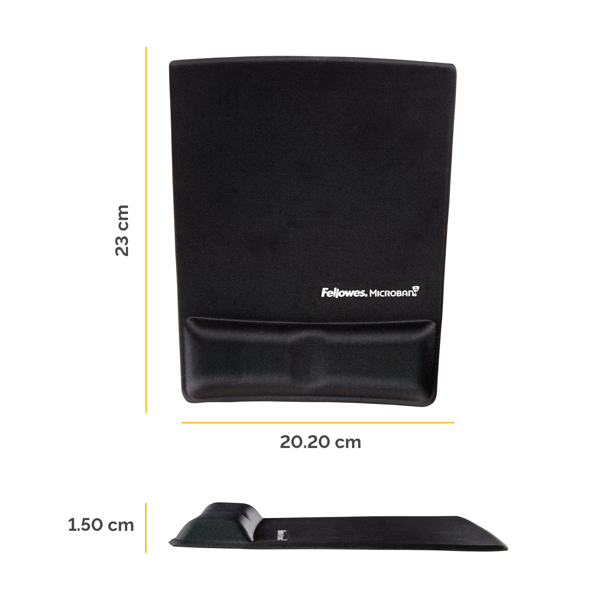 Fellowes Wrist Support - Mauspad mit Handgelenkpolsterkissen, Ansicht 3