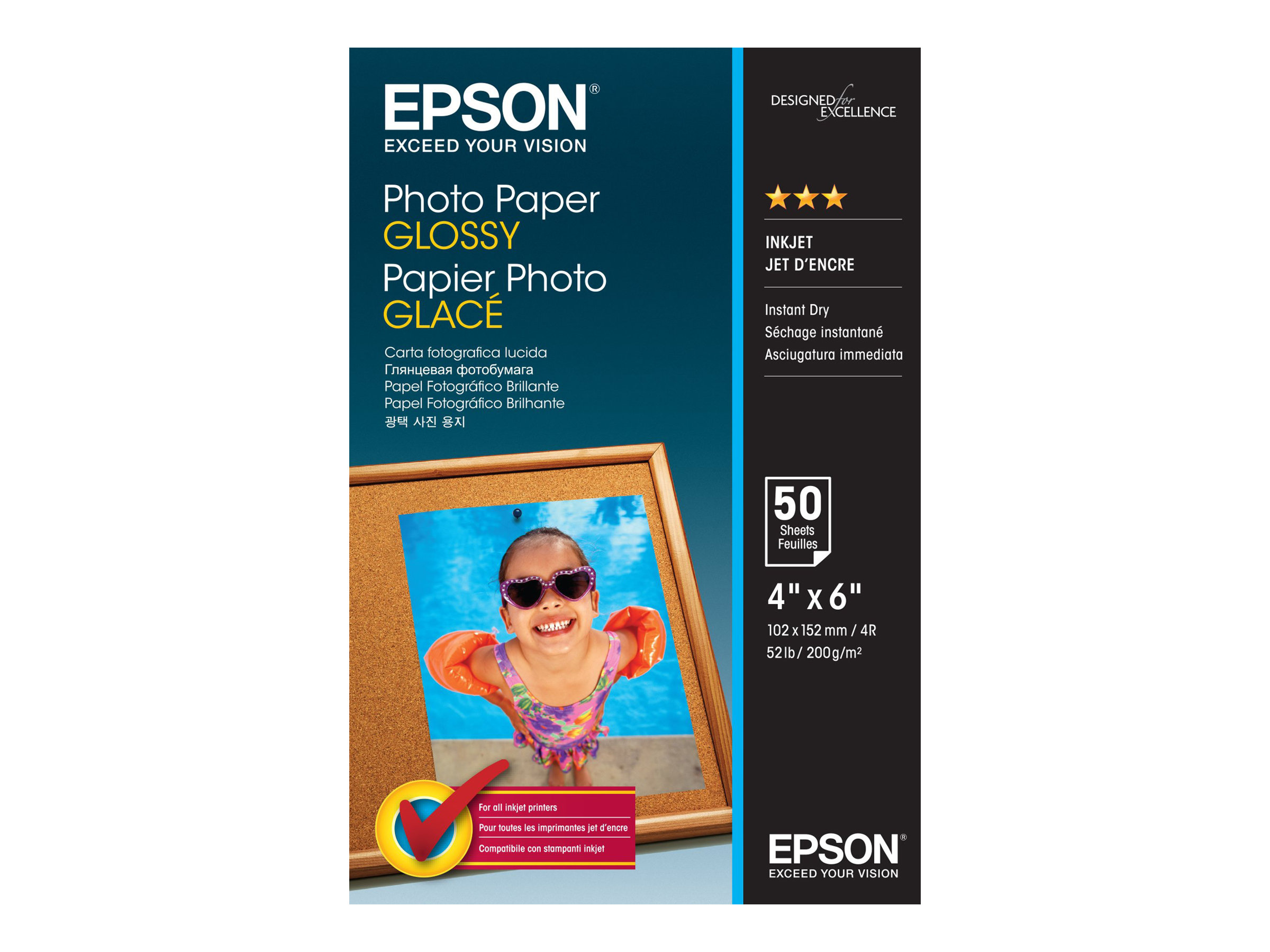 Epson C13S042547 Fotopapier glänzend 10x15 cm 50 Blatt 200g